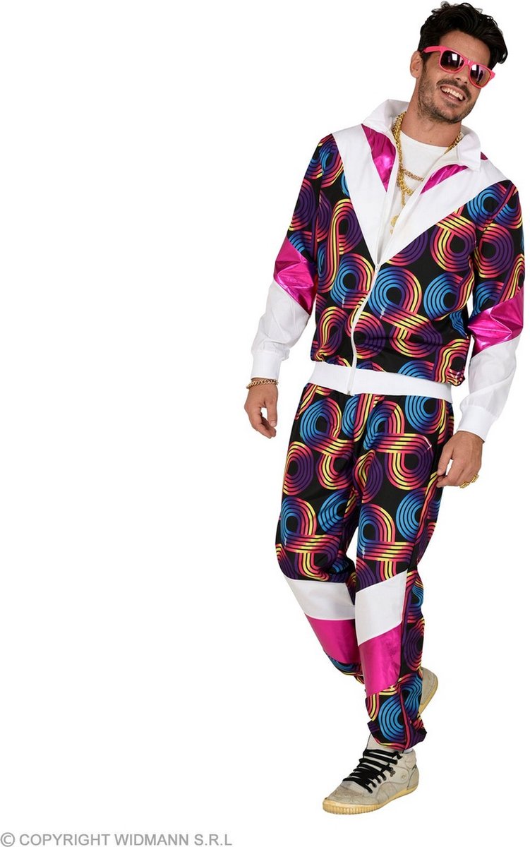 Jaren 80 & 90 Kostuum | Dansplaat Op De Maat 80s Kostuum | Large | Carnaval kostuum | Verkleedkleding